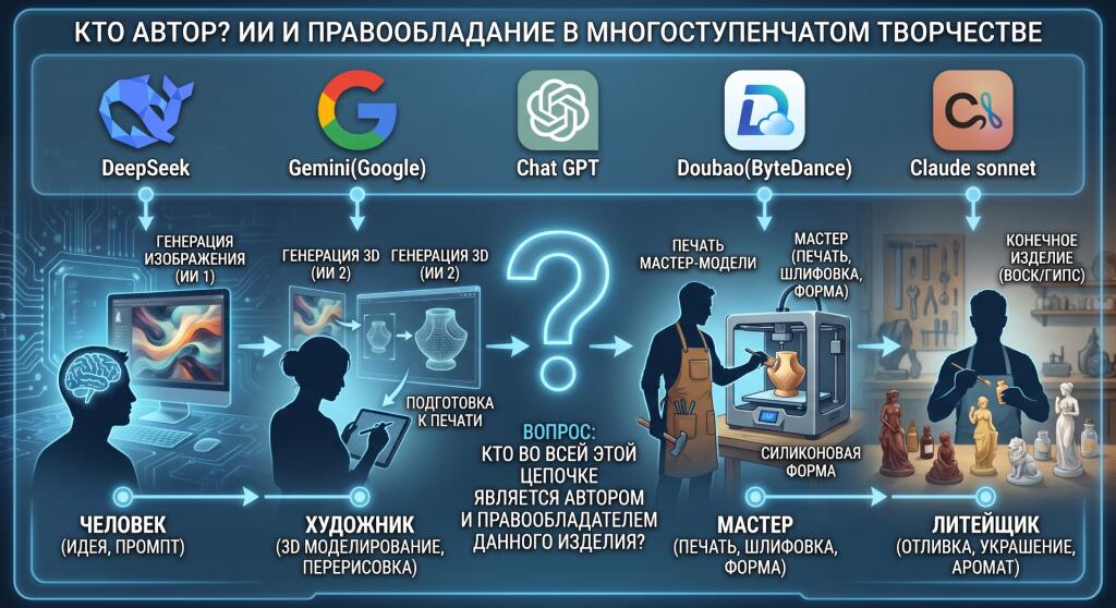 Мы спросили нейросети про авторское право DeepSeek, Gemini(google), Chat GPT, Doubao(ByteDance), Claude sonnet