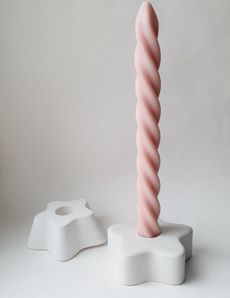 Силиконовая форма подсвечник Звезда