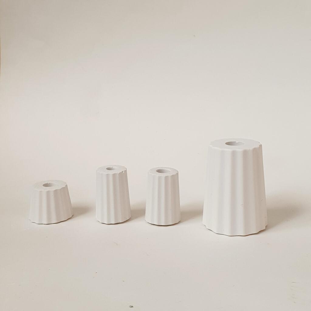 Силиконовая форма подсвечник Линии 5 см