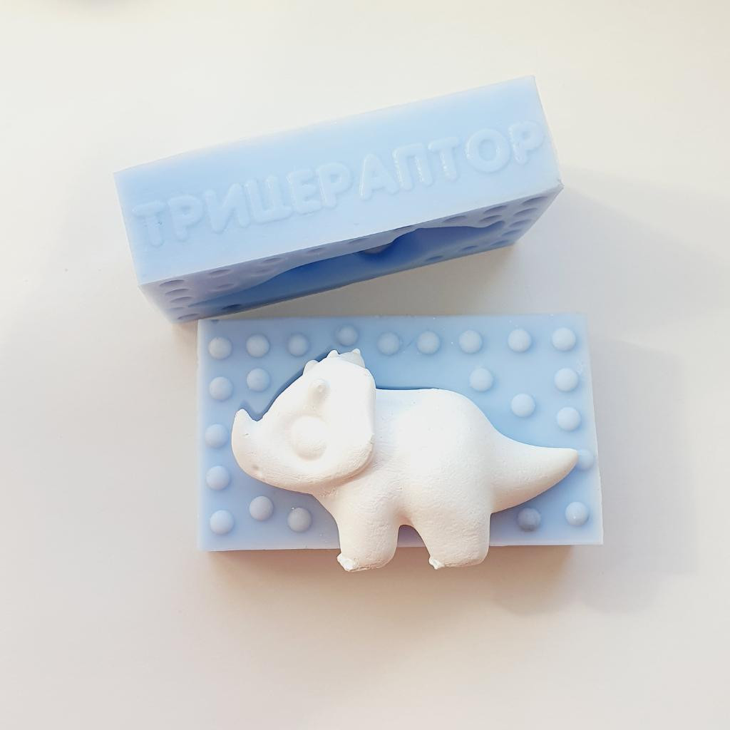 Силиконовая форма Трицераптор