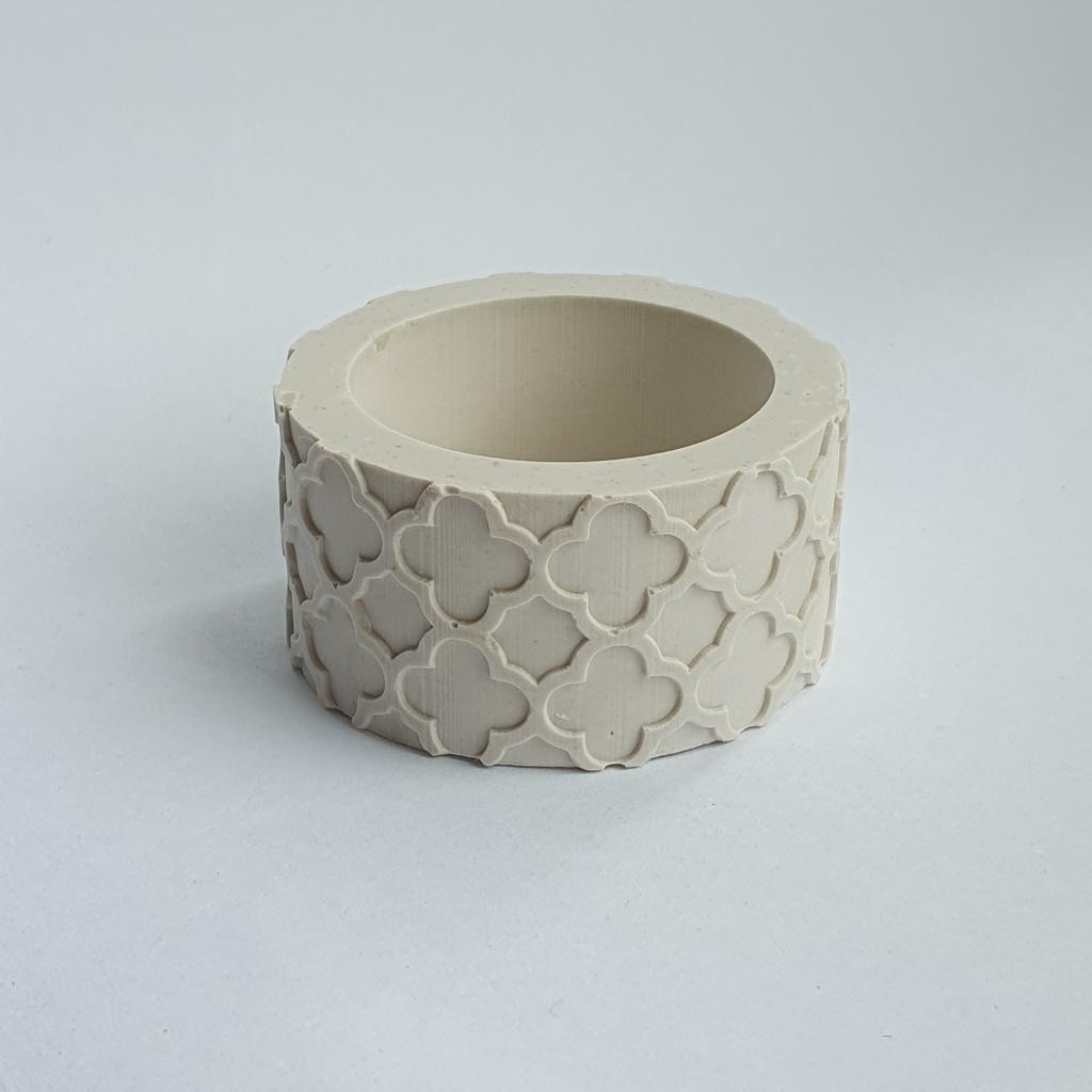 Гипсовое кашпо Чайные свечи