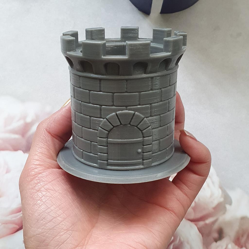 Модель для заливки силиконом Башня с крышкой-крышей