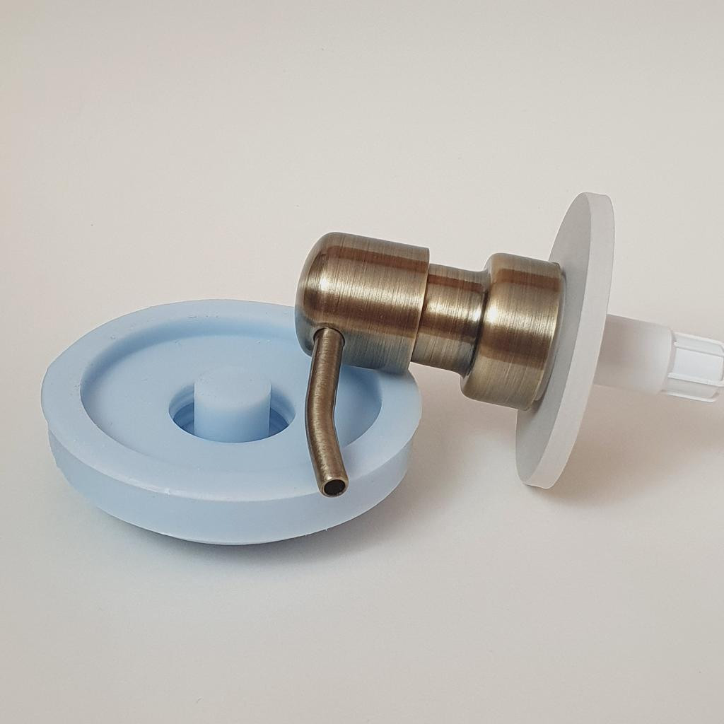 Силиконовая форма Крышка от дозатора с резьбой