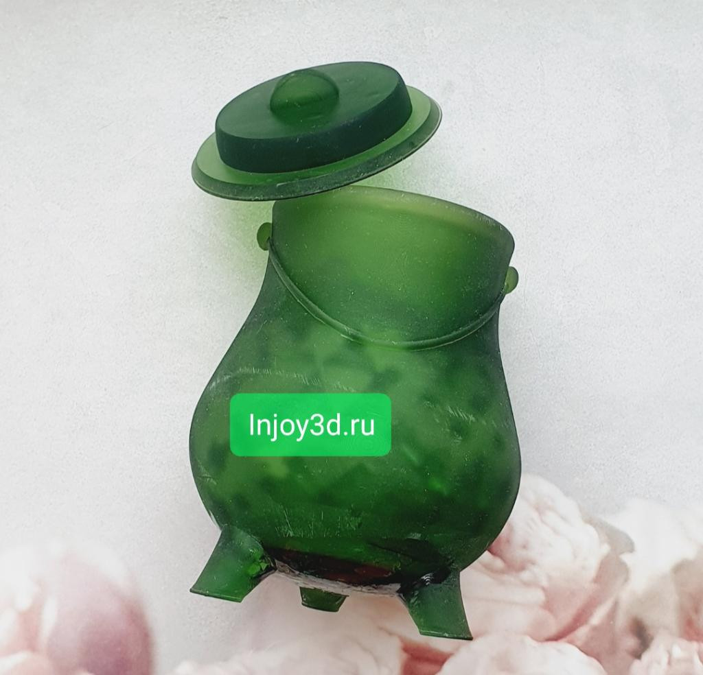 Модель для заливки силиконом удлиненный Котелок с крышкой