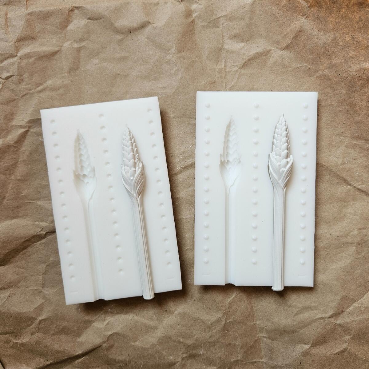 Силиконовая форма палетка бентосвеча Пшеница