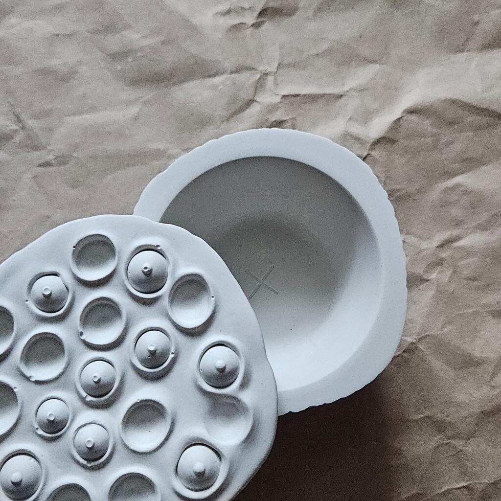 Силиконовая форма стакан Лотос коробочка 109