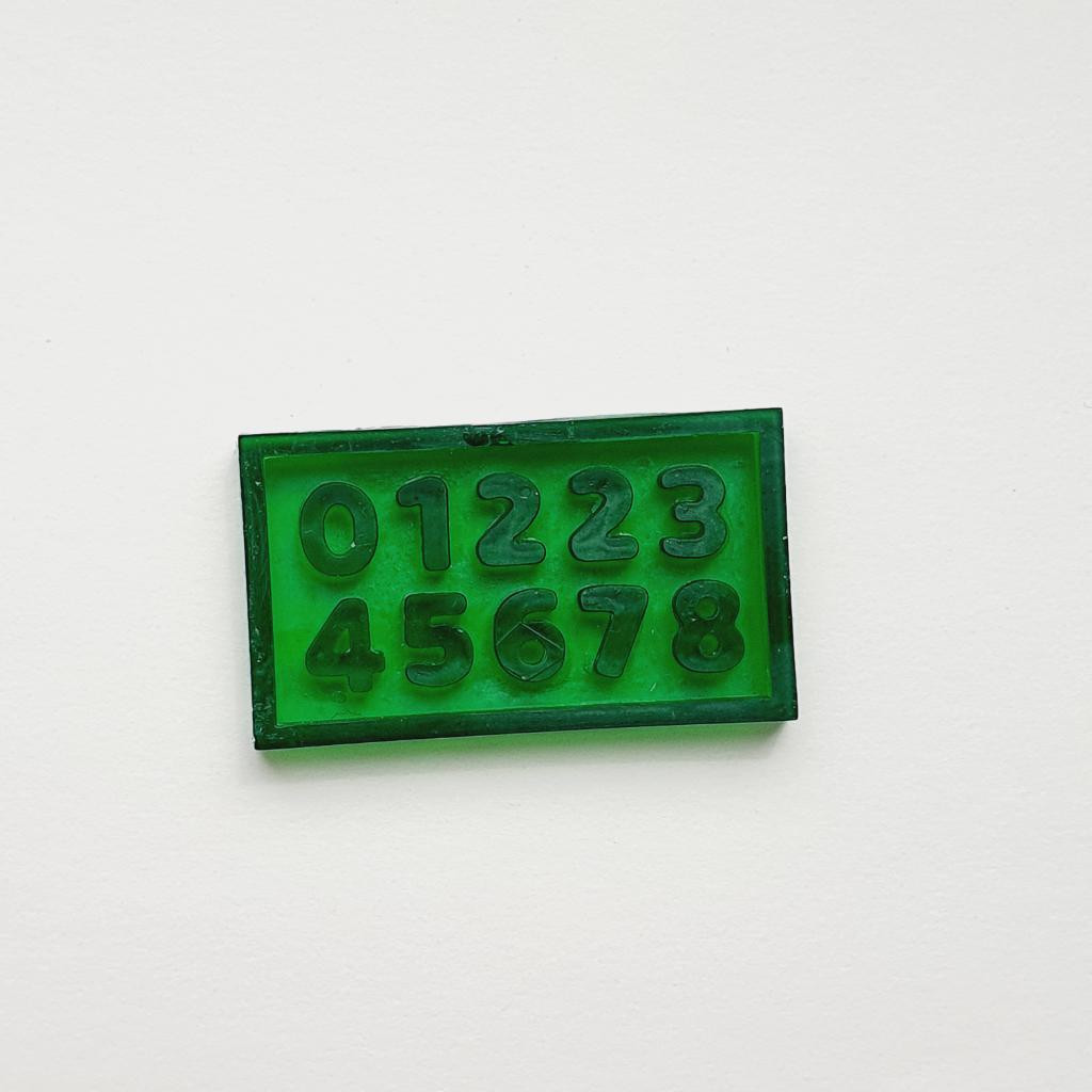 Модель для заливки силиконом Цифры мини с уже готовой основой и разборными опалубками