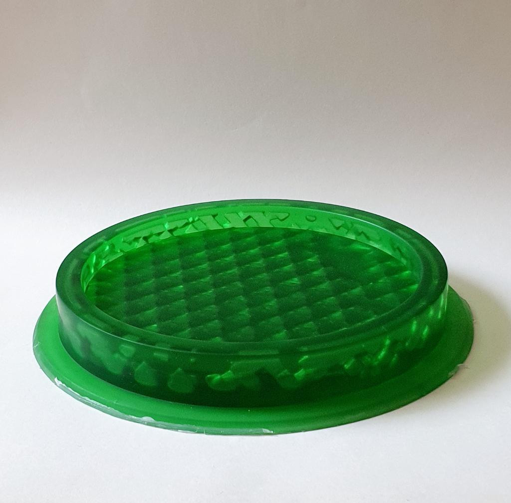 Модель для заливки силиконом Поднос круг без полос 20