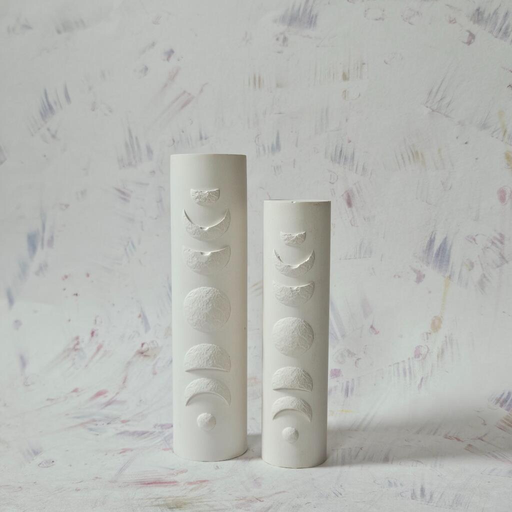 Силиконовая форма для столбовой свечи Фазы луны