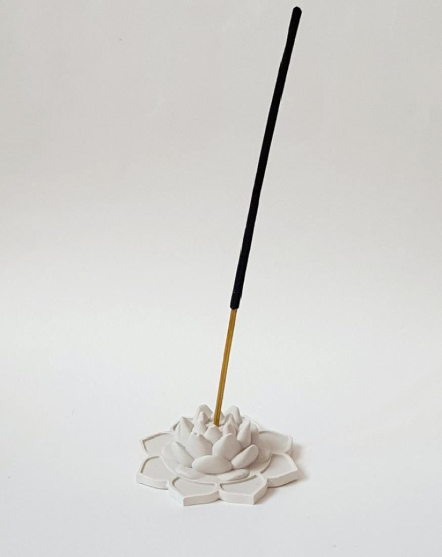 Силиконовая форма Лотос на подносе (держатель для благовоний)