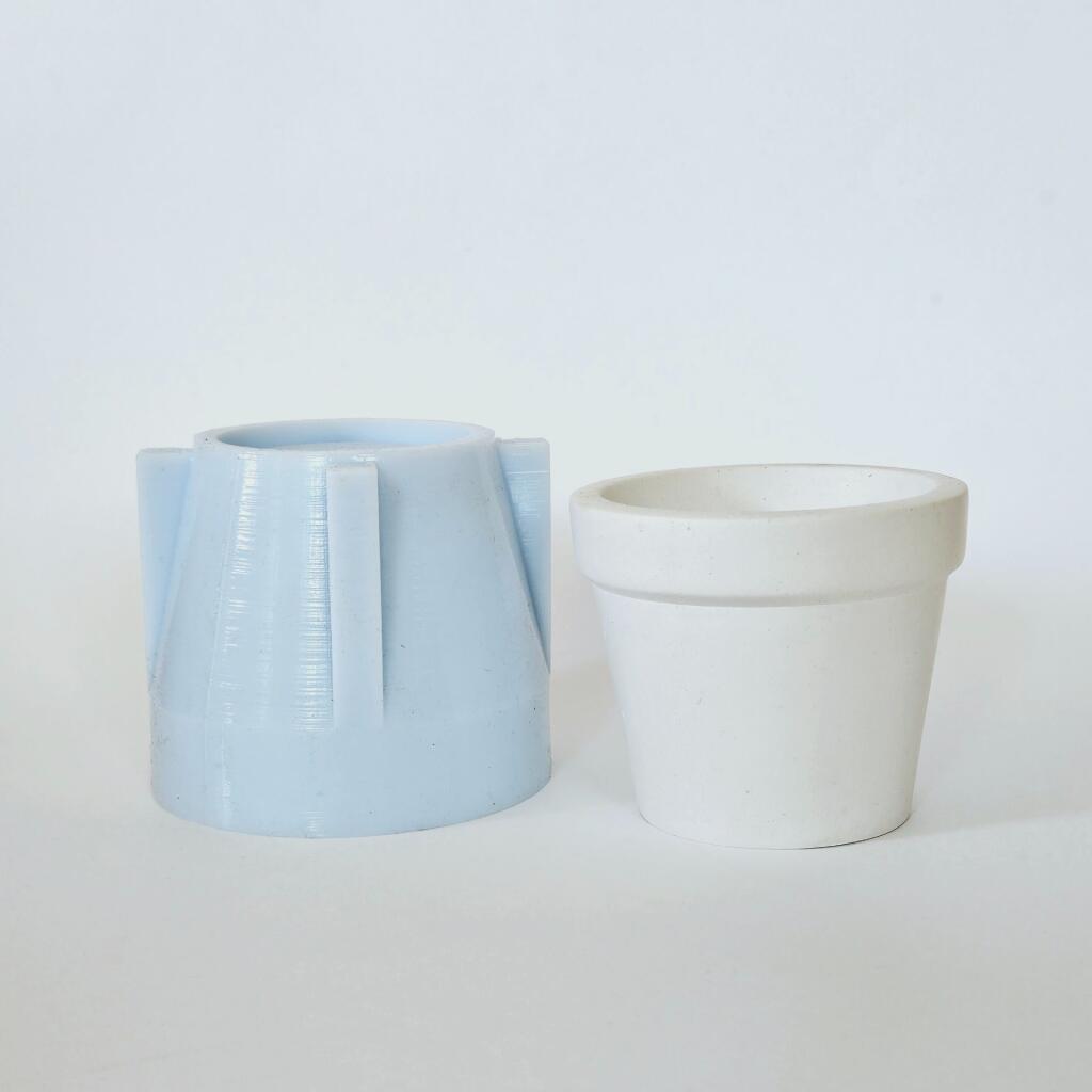 Силиконовая форма стакан Горшок