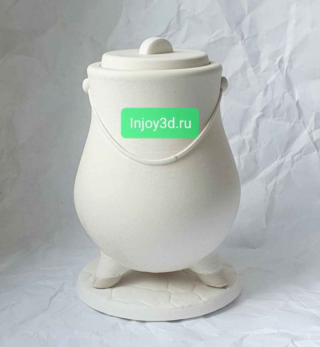 Силиконовая форма Котелок удлинённый с крышкой