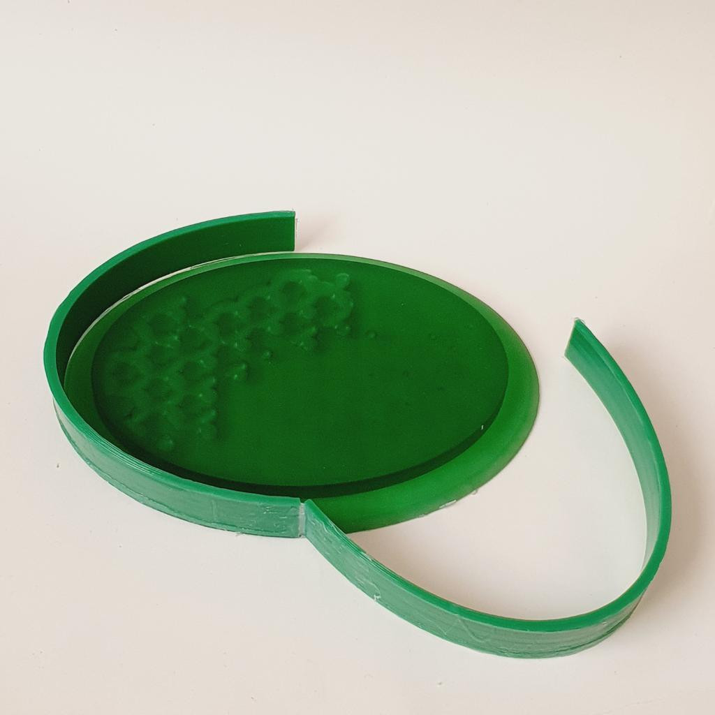 Модель для заливки силиконом Подставка (поднос) Овал