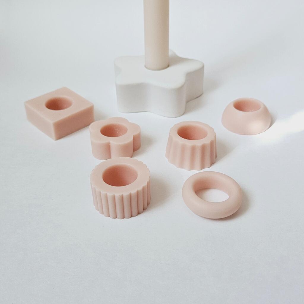 Силиконовые формы украшения для свечи Классика