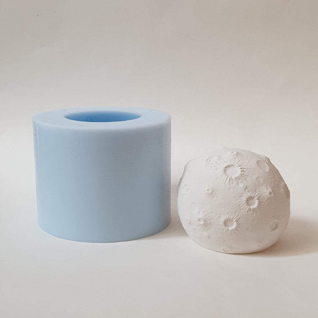 Силиконовая форма свеча Луна