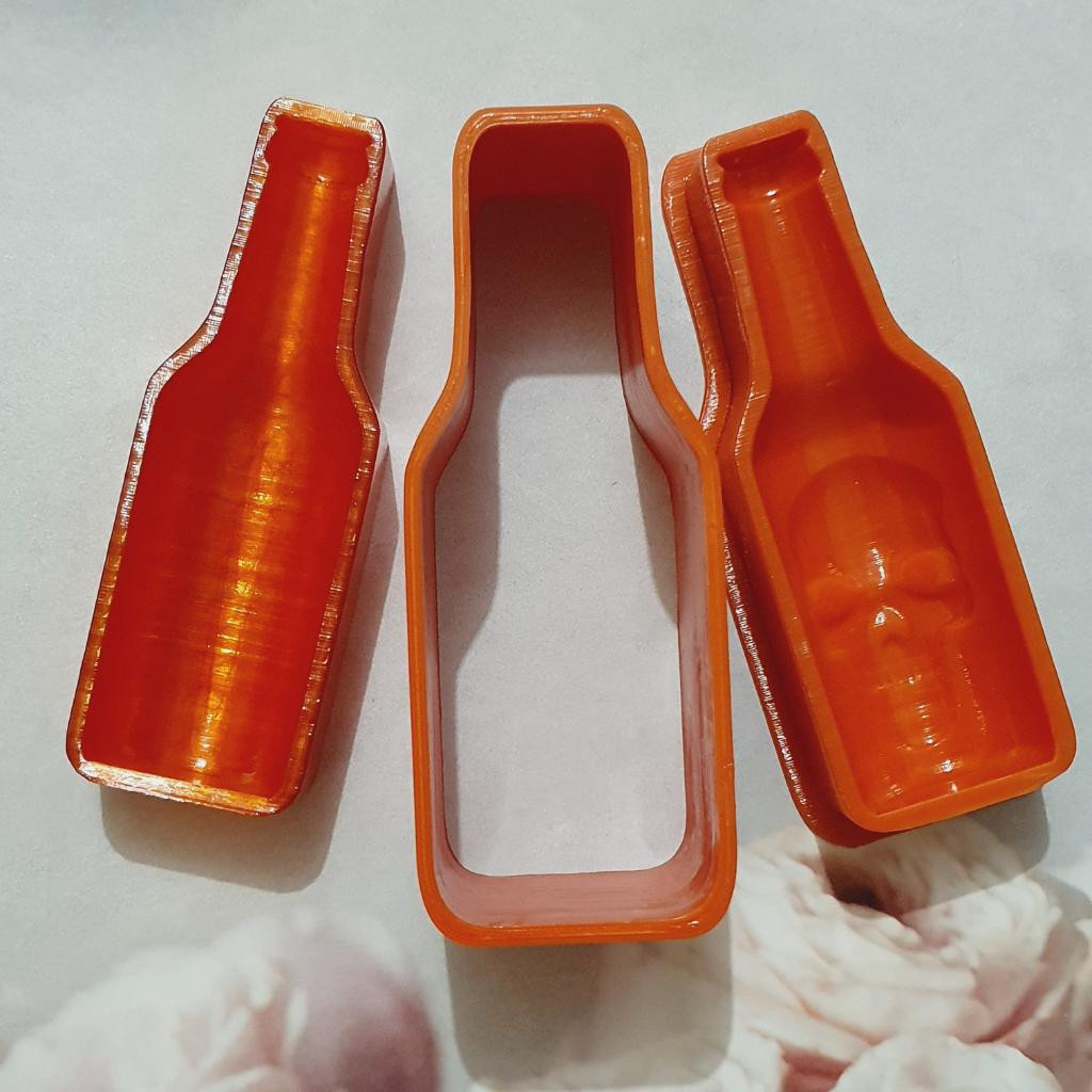 Форма для бомбочек "Бутылка с черепом"