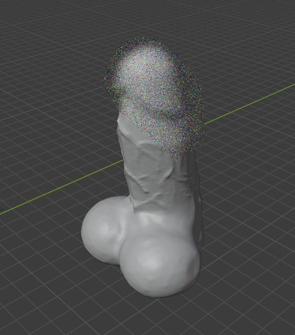 Мастер модель для заливки силиконом "Пенис" с уже готовой опалубкой и дном.