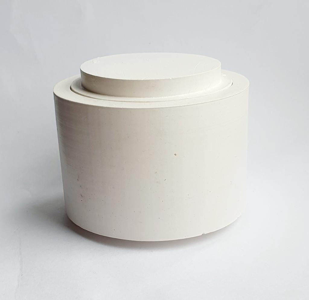 Гипсовое кашпо Бочонок с крышкой