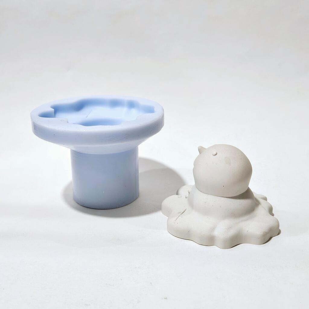 Силиконовая форма Таящий снеговик