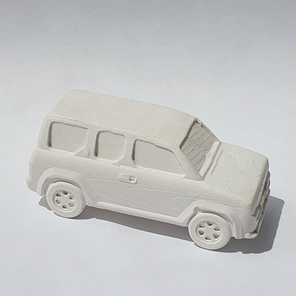 Раскраска из гипса Машина