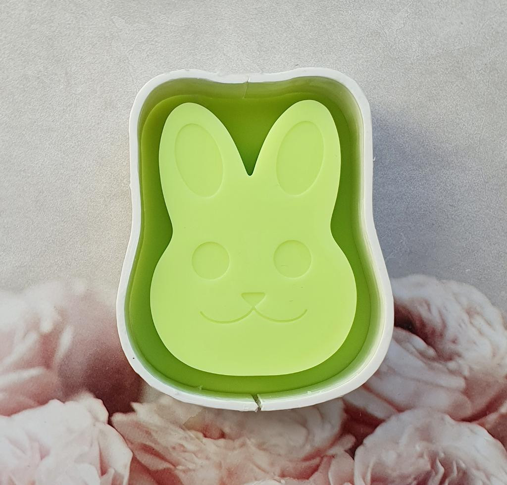 Модель для заливки силиконом Зайчик мордочка с уже готовой основой и разборными опалубками