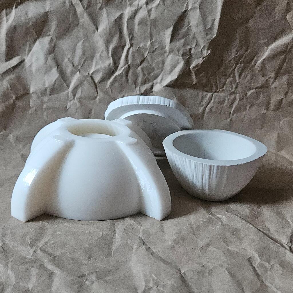 Силиконовая форма стакан Лотос коробочка 109