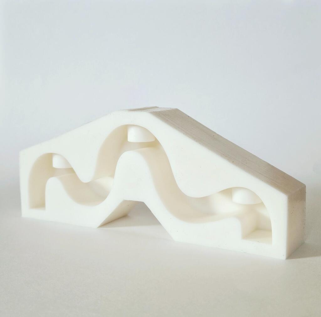 Силиконовая форма подсвечник Волна