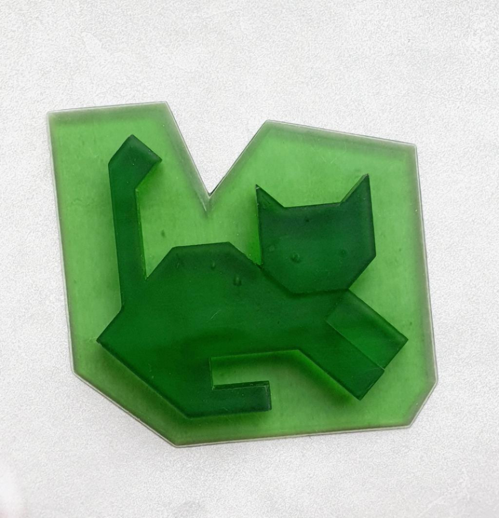 Модель для заливки силиконом Мозаика Котята с уже готовой основой и разборными опалубками