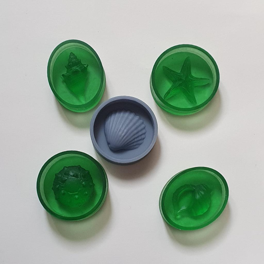 Модель для заливки силиконом Ракушки мини