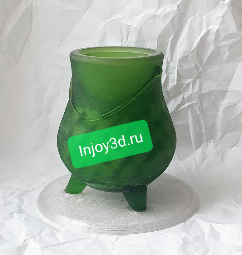 Модель для заливки силиконом удлиненный Котелок с крышкой