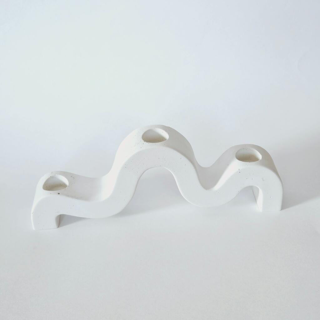 Силиконовая форма подсвечник Волна