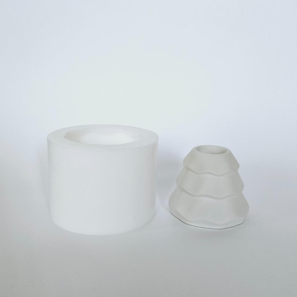 Силиконовая форма подсвечник Елка