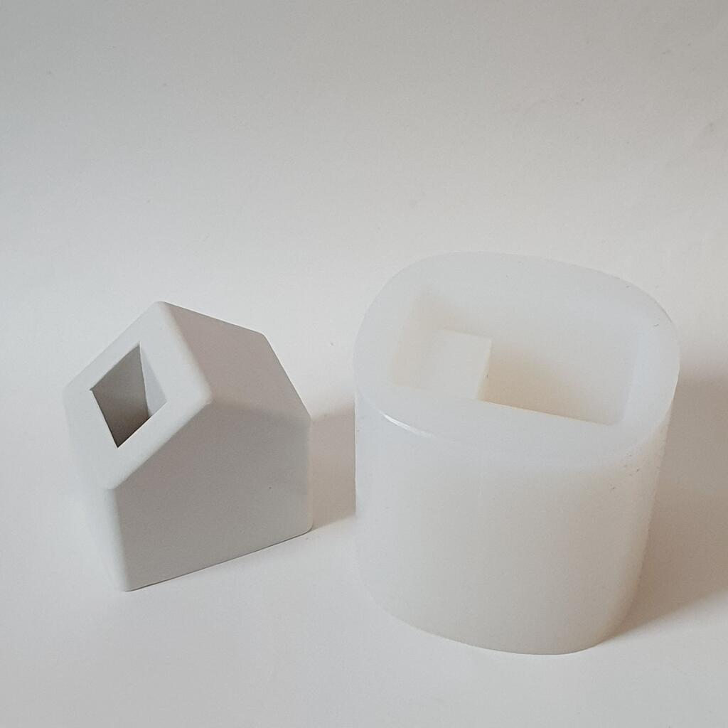 Силиконовая форма стакан для спичек Домик