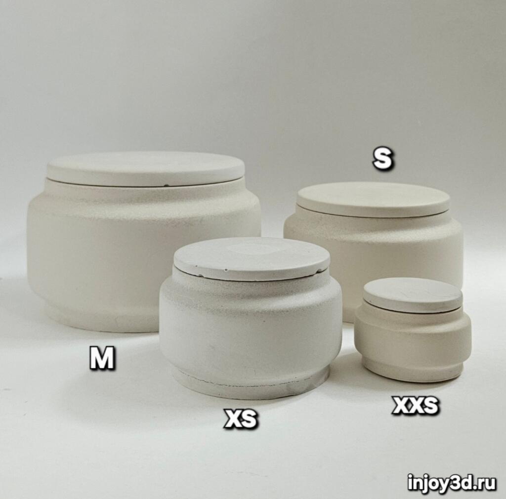 Силиконовая форма стакан Мягкий бочонок S