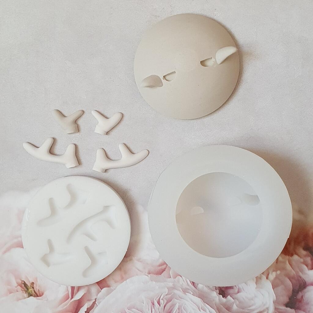 Силиконовая форма стакан Шар ушки-рожки