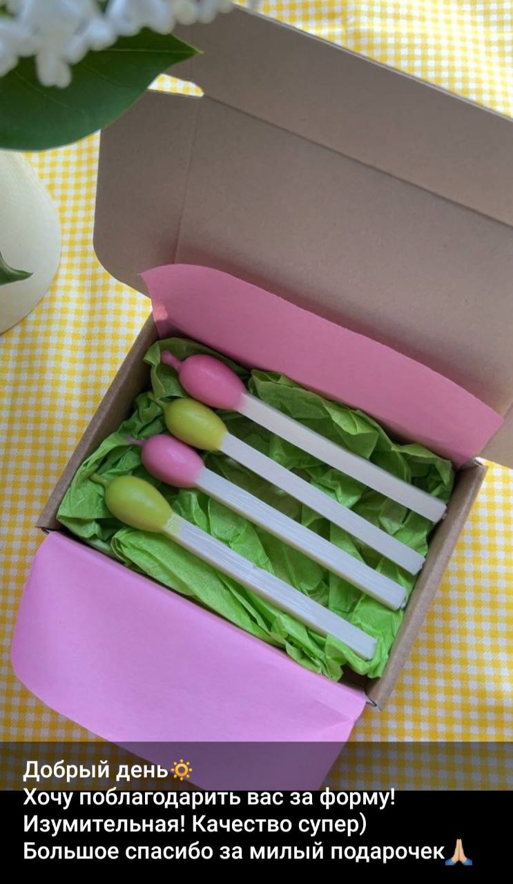 Силиконовая форма бентосвечи Спичка