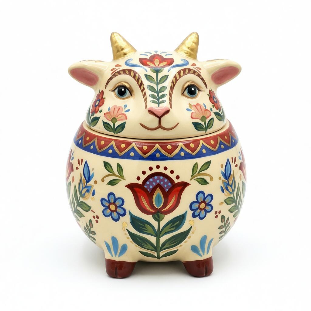 Стаканы, коза, корова