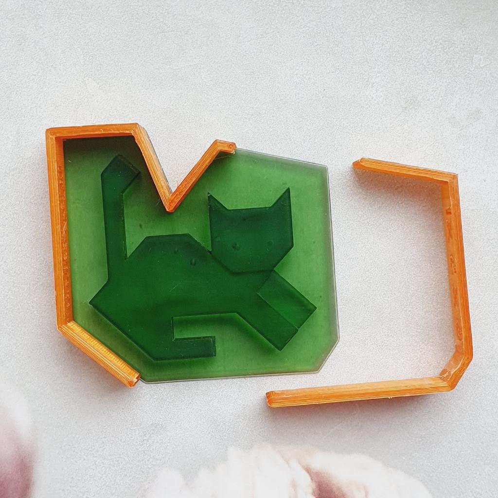 Силиконовая форма Мозаика котята