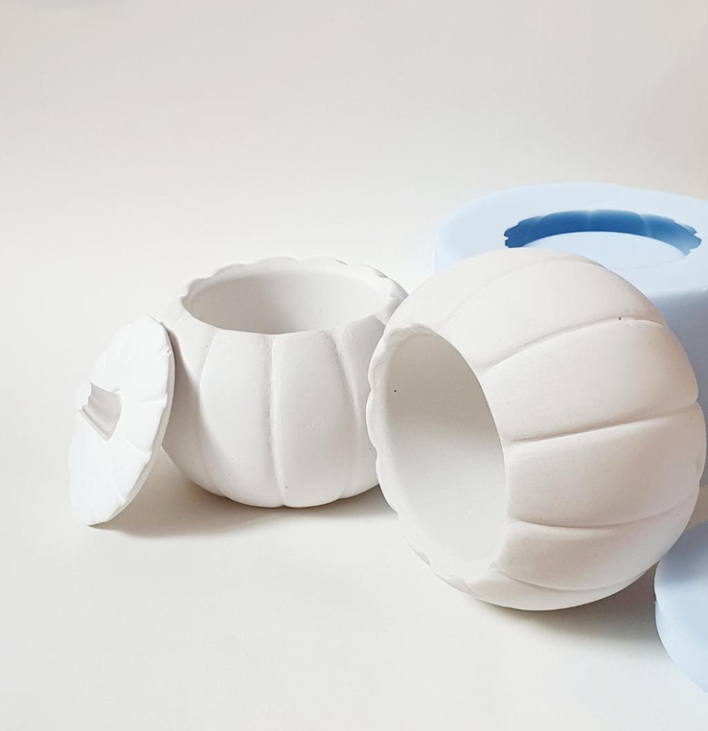 Модель для заливки силиконом Кашпо Тыква