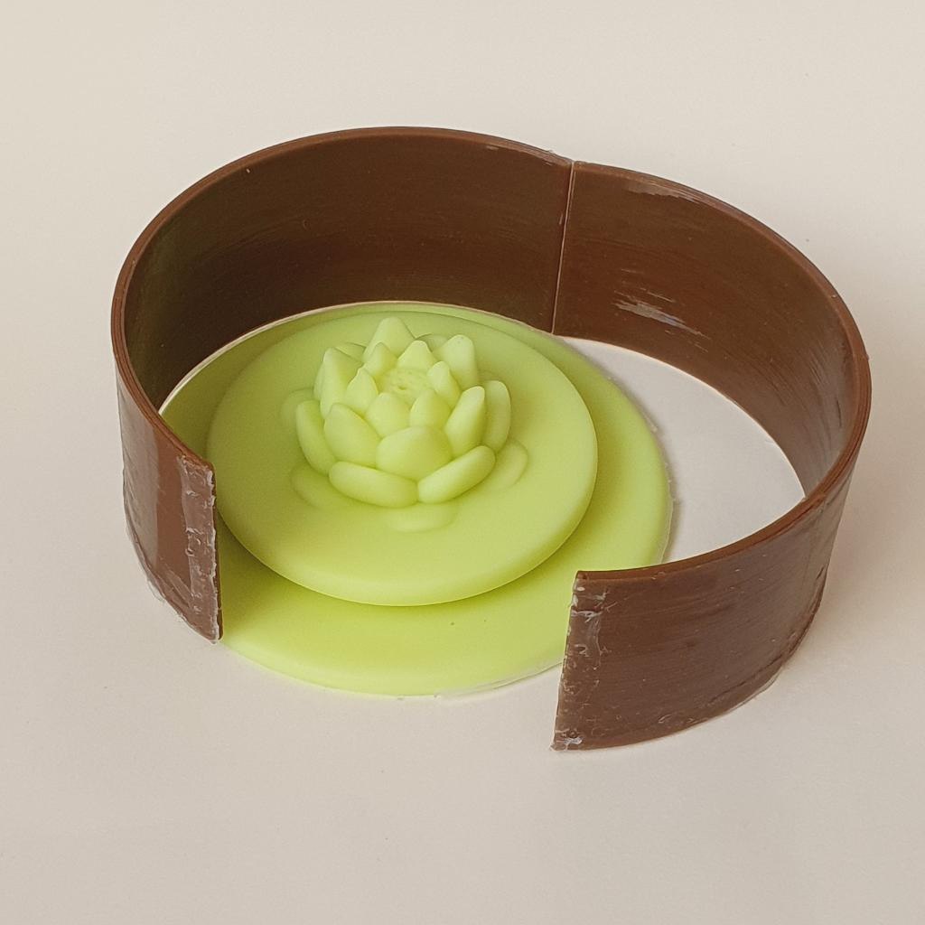 Силиконовая форма  Крышка Istanbul 190 с лотосом (держатель для благовоний)