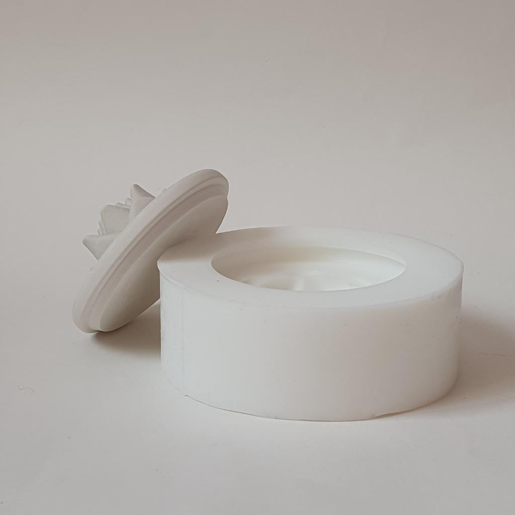 Силиконовая форма  Крышка Istanbul 190 с лотосом (держатель для благовоний)