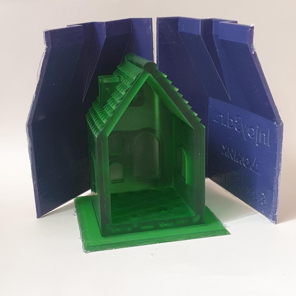 Силиконовая форма  Домик и мини свечка