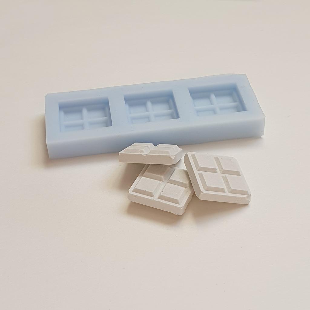 Силиконовая форма  Палетка шоколадки мини 3 шт