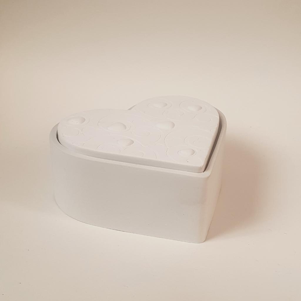 Силиконовая форма  Стакан Сердце 3 отсека с крышкой