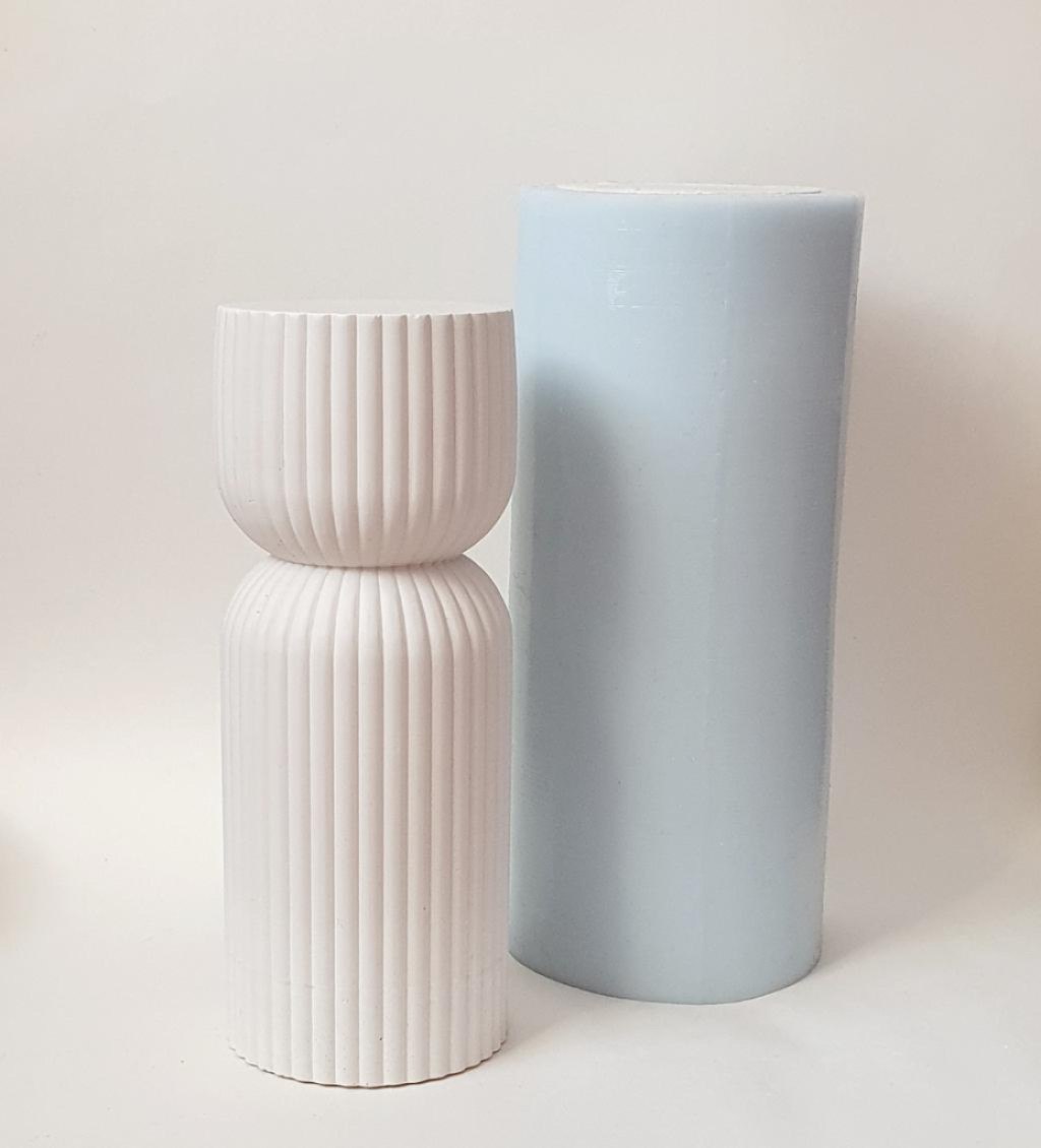 Силиконовая форма  Свеча Линии 12 (16)