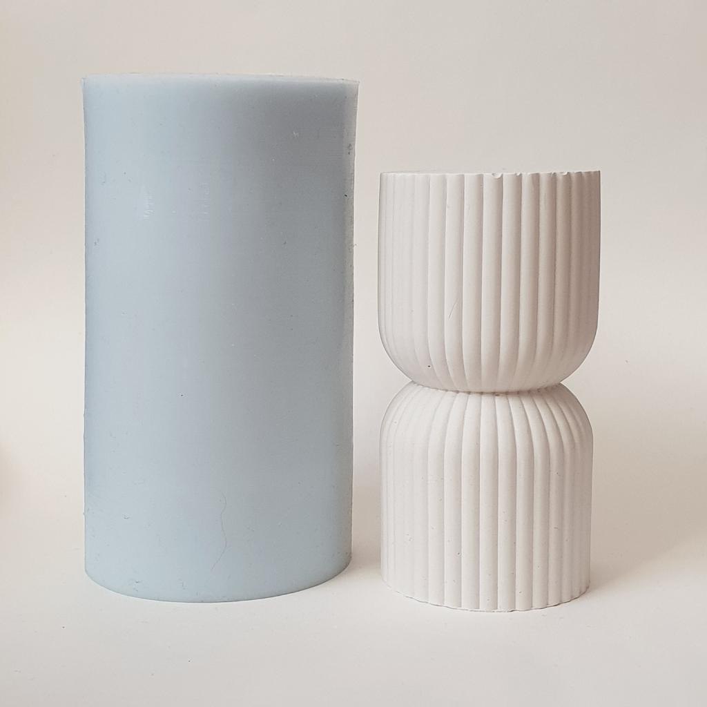 Силиконовая форма  Свеча Линии 12 (16)