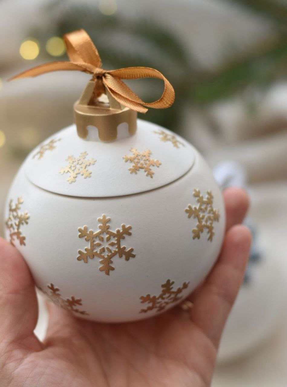 Новогодний шар кашпо