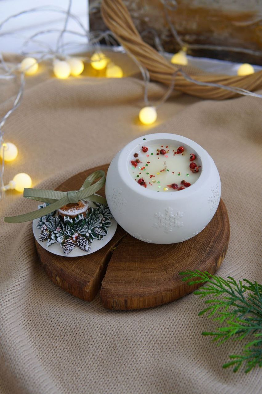 Новогодний шар кашпо