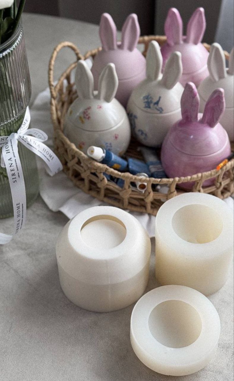 Силиконовая форма Яйцо (Зайчик, кролик)123 (Крышка Зайчик)